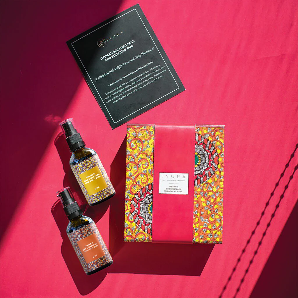 Dyumati Brilliant Face and Body Dew Duo- The Awakened Soul Blend & The Illuminated Heart Blend - Image 6